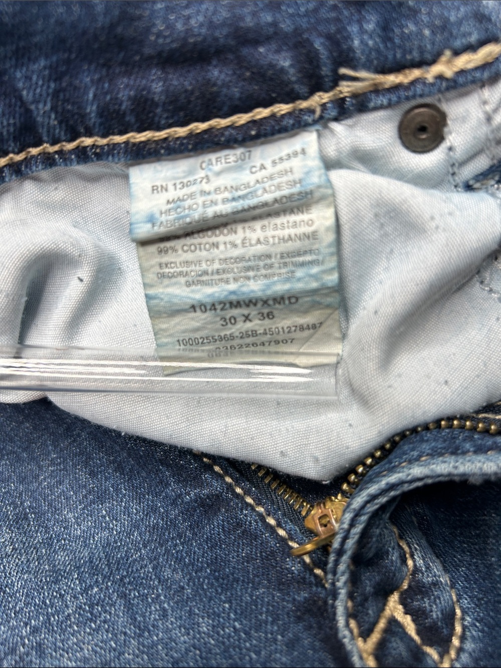 Wrangler Men’s Dark Blue Bootcut Jeans - Picture 8 of 12
